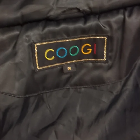 Vintage Coogi Puffer Jacket with Removable Faux Fur lined hood Size Medium - Picture 13 of 14